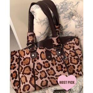 Falor Italian leather & calf hair satchel